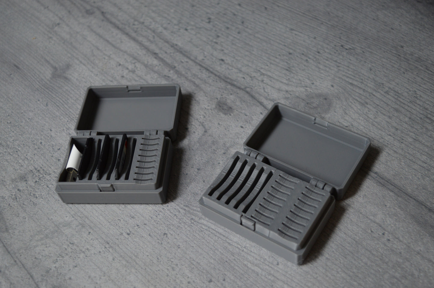 Storage box for SD cards