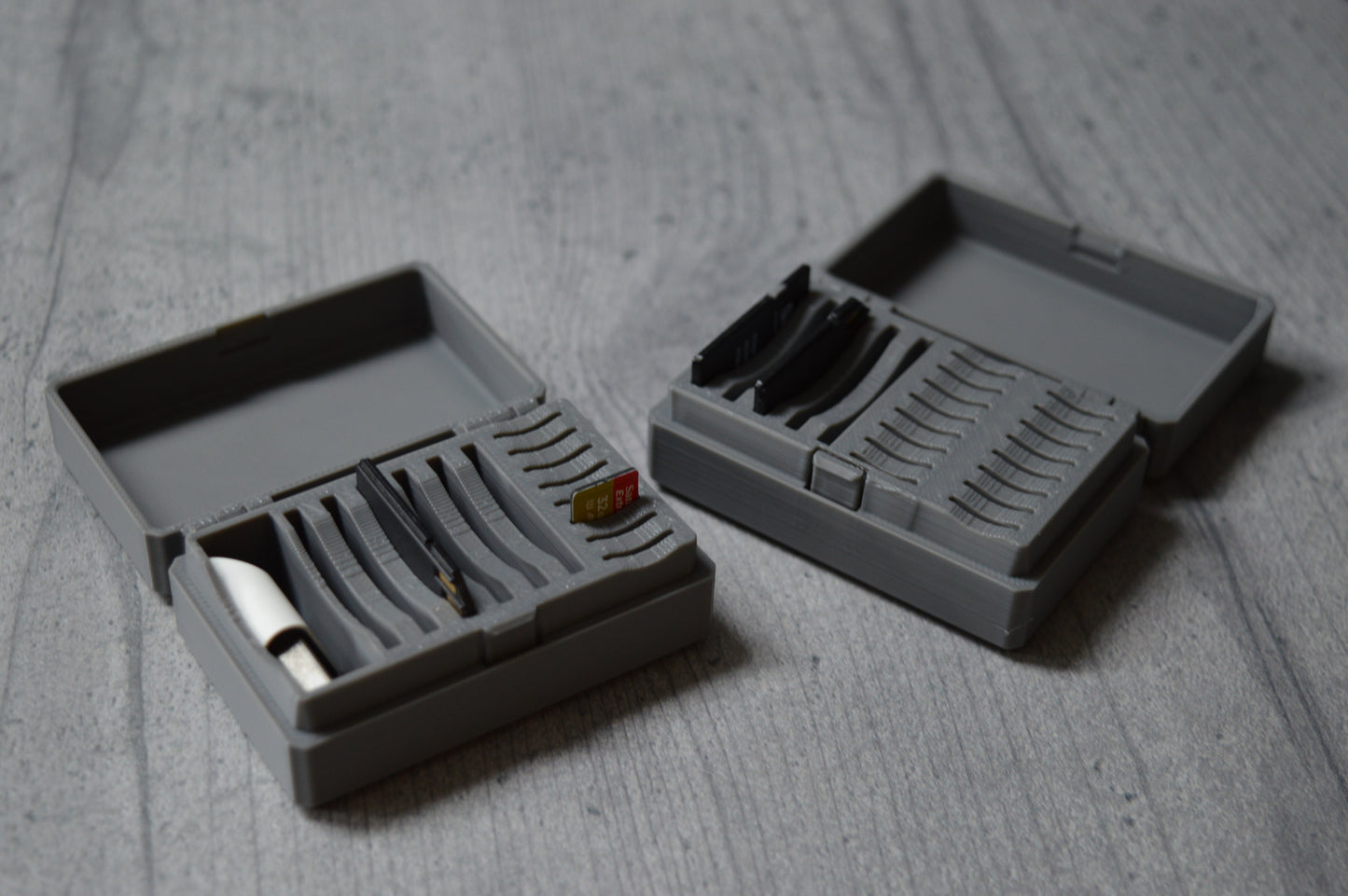 Storage box for SD cards