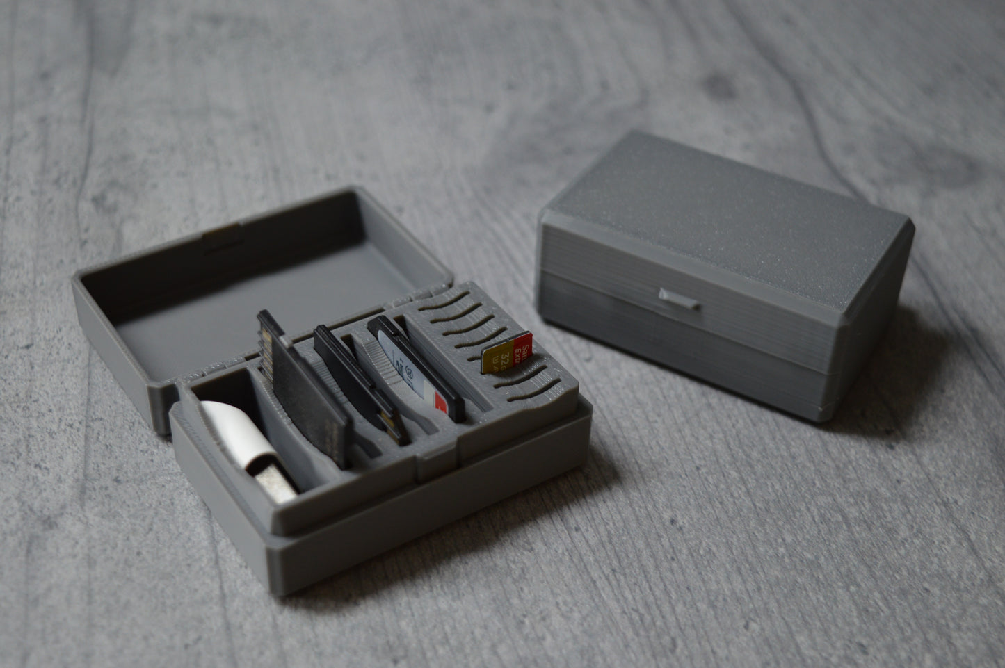 Storage box for SD cards