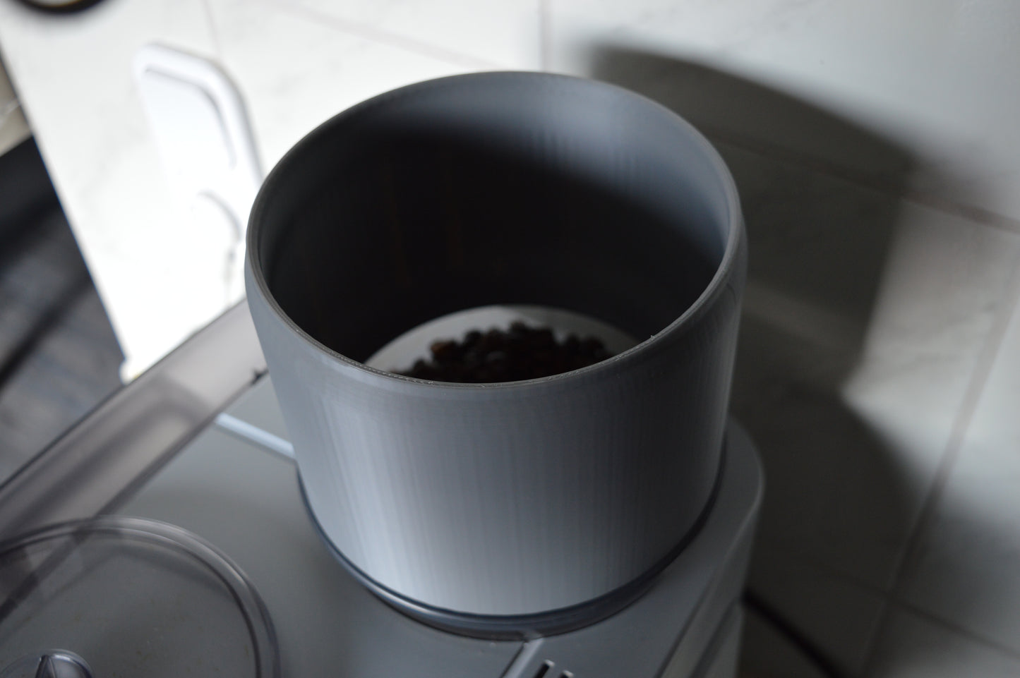 Bean container extension for Siemens EQ6