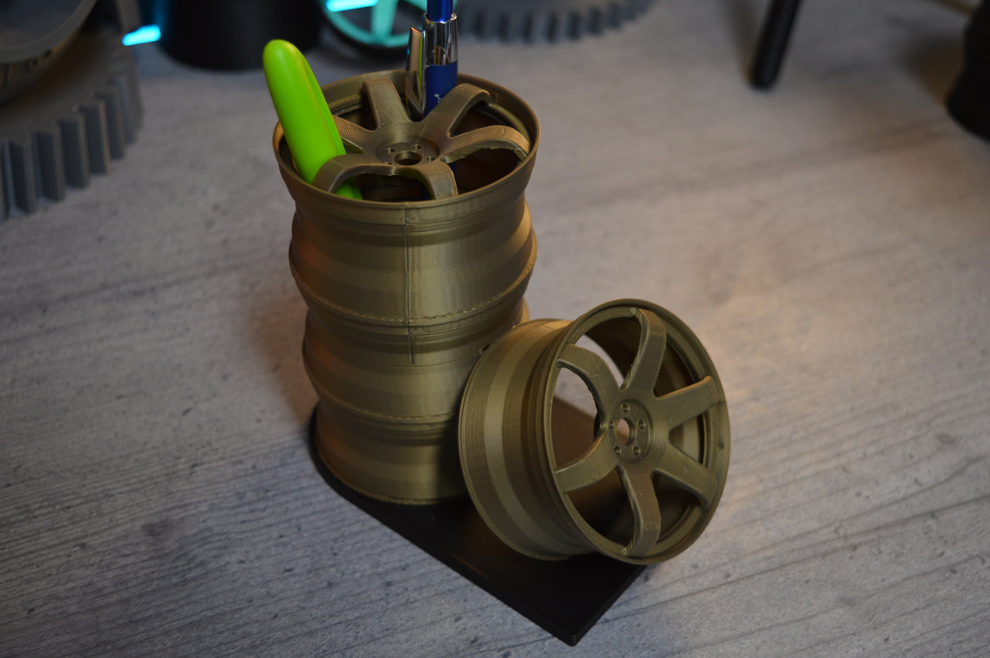 Felgen Stifthalter Stiftehalter Office Homeoffice BĂŒro Schreibtisch Geschenk Tuning Autoteile