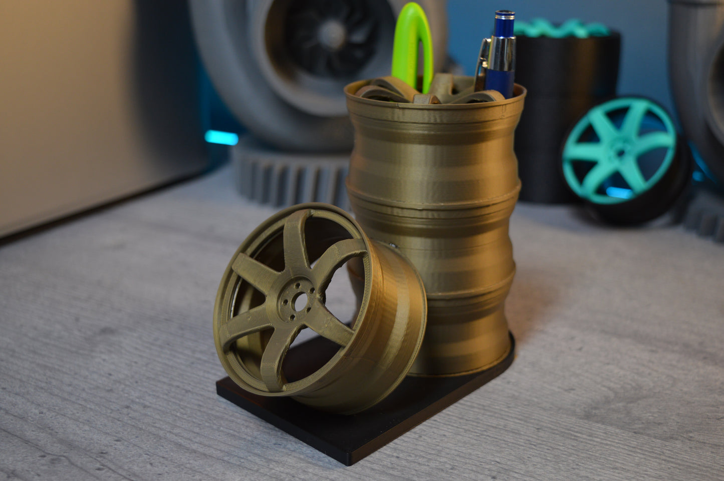 Felgen Stifthalter Stiftehalter Office Homeoffice BĂŒro Schreibtisch Geschenk Tuning Autoteile