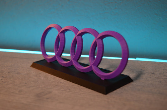 Aufsteller Audi Ringe Podest