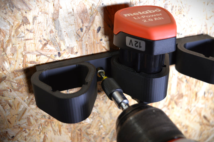 12V Akkuhalterung Metabo Bosch Milwaukee