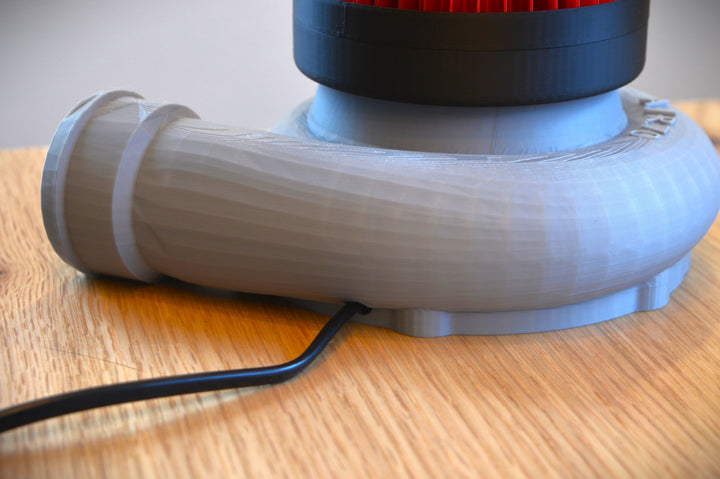 Laderlampe mit farbigen Luftfilter