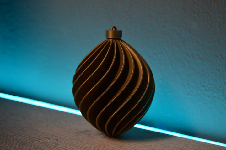 Christbaumkugel Kupfer moderne Weihnachtsdekoration aus nachhaltigen Rohstoffen - Maik Söllner