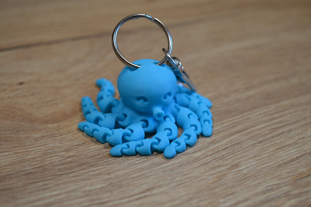 Flexi Oktopus Schlüsselanhänger