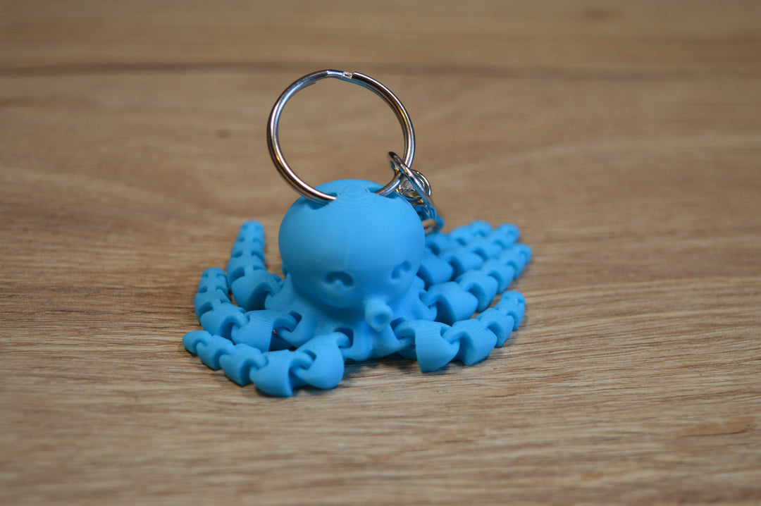 Flexi Oktopus Schlüsselanhänger